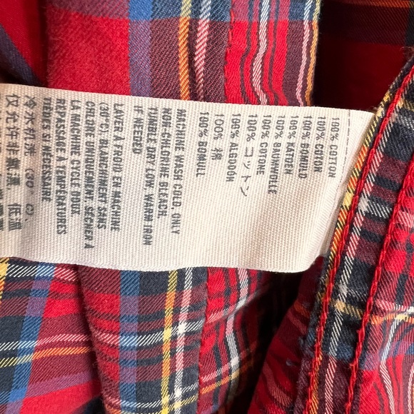 Vintage Abercrombie and Fitch Men’s medium plaid dress shirt - Picture 4 of 5